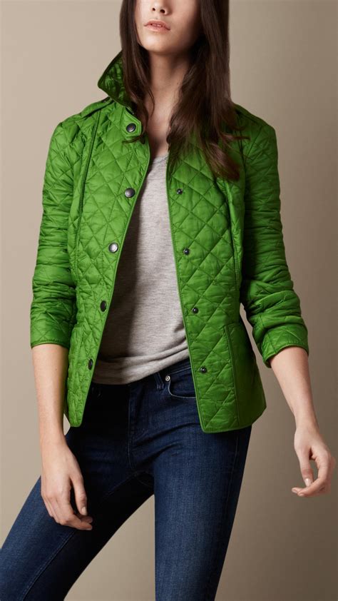 burberry green jacket women.